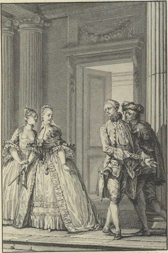 An illustration from Œuvres de Moliere, 1773, leaf 28