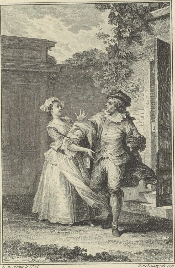 An illustration from Œuvres de Moliere, 1773, leaf 38