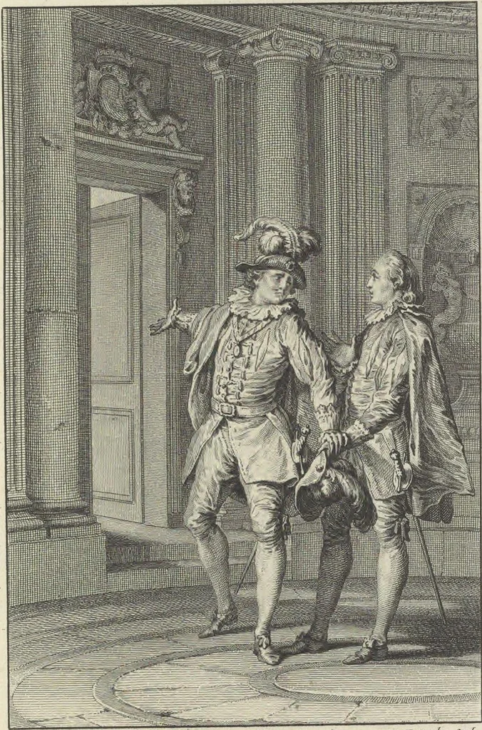 An illustration from Œuvres de Moliere, 1773, leaf 46