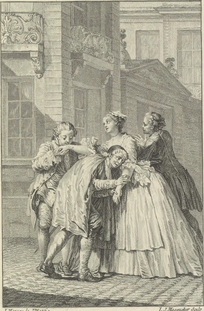 An illustration from Œuvres de Moliere, 1773, leaf 52
