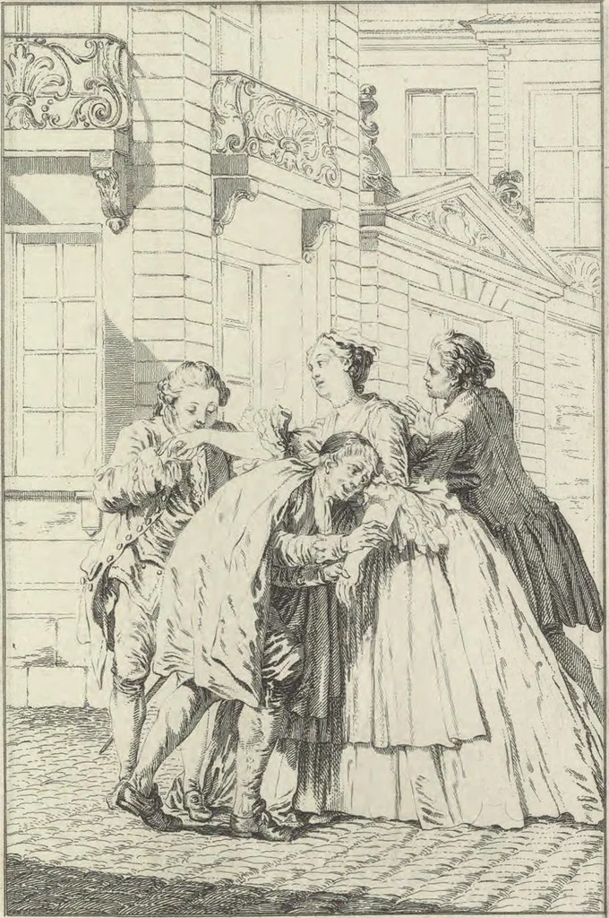 An illustration from Œuvres de Moliere, 1773, leaf 56