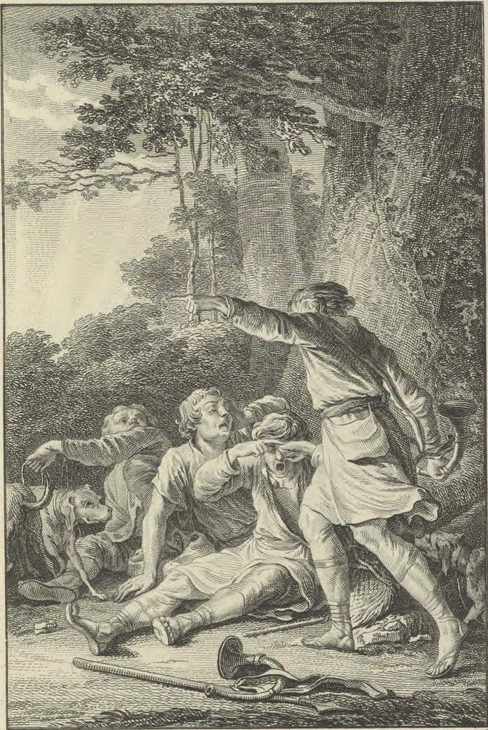 An illustration from Œuvres de Moliere, 1773, leaf 84