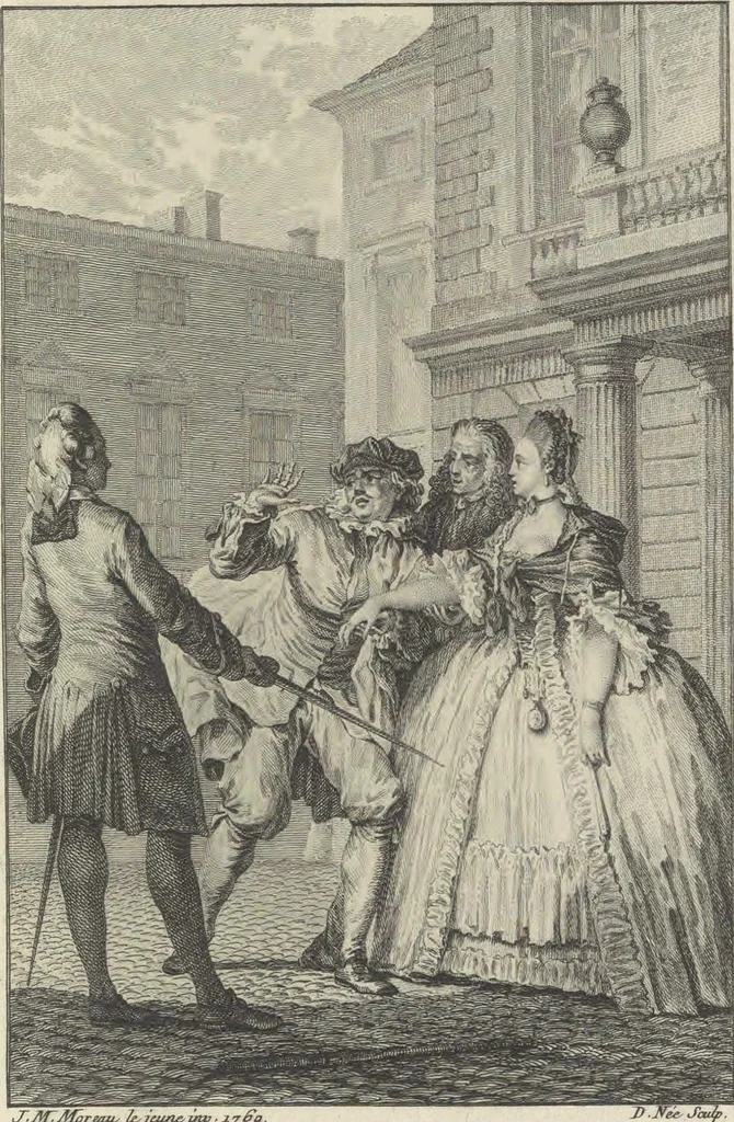 An illustration from Œuvres de Moliere, 1773, leaf 94