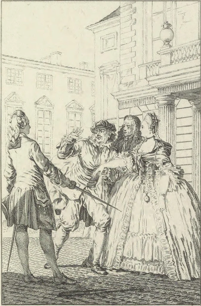 An illustration from Œuvres de Moliere, 1773, leaf 98