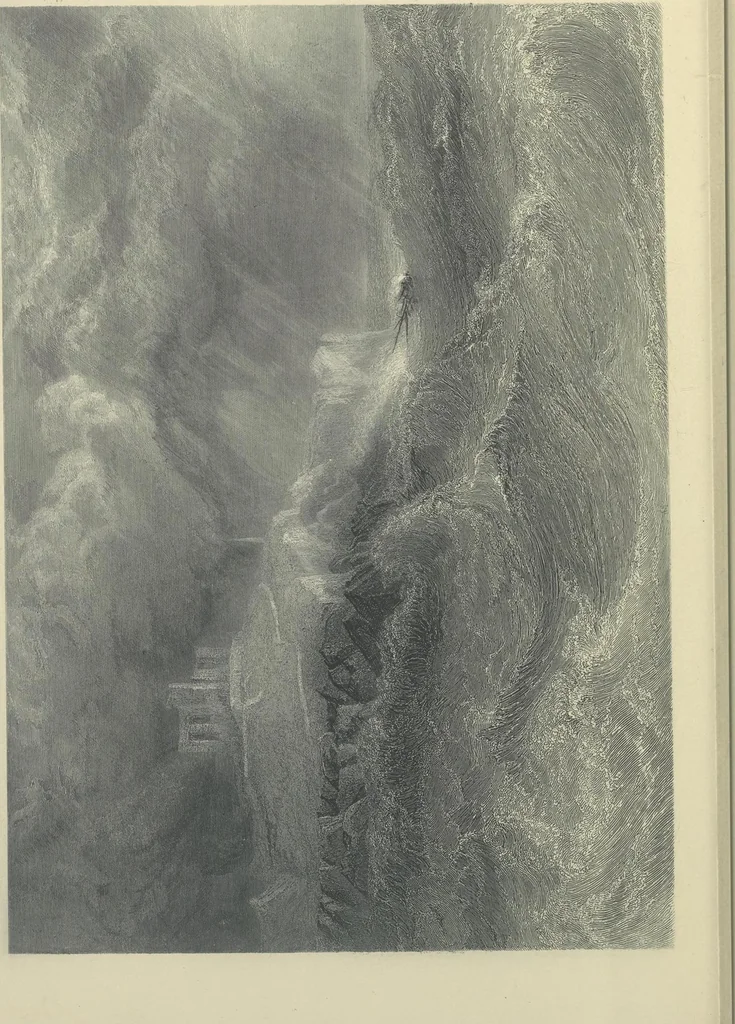 An illustration from From Holbein to Whistler, notes on drawing and engraving, / by Alfred Mansfield Brooks., 1920, leaf 11