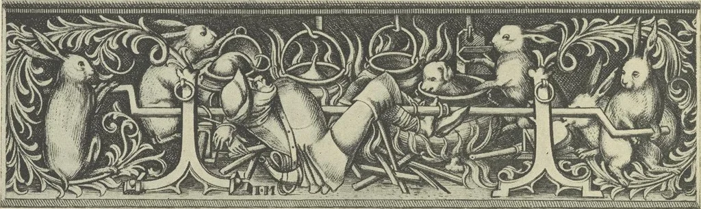 An illustration from From Holbein to Whistler, notes on drawing and engraving, / by Alfred Mansfield Brooks., 1920, leaf 111