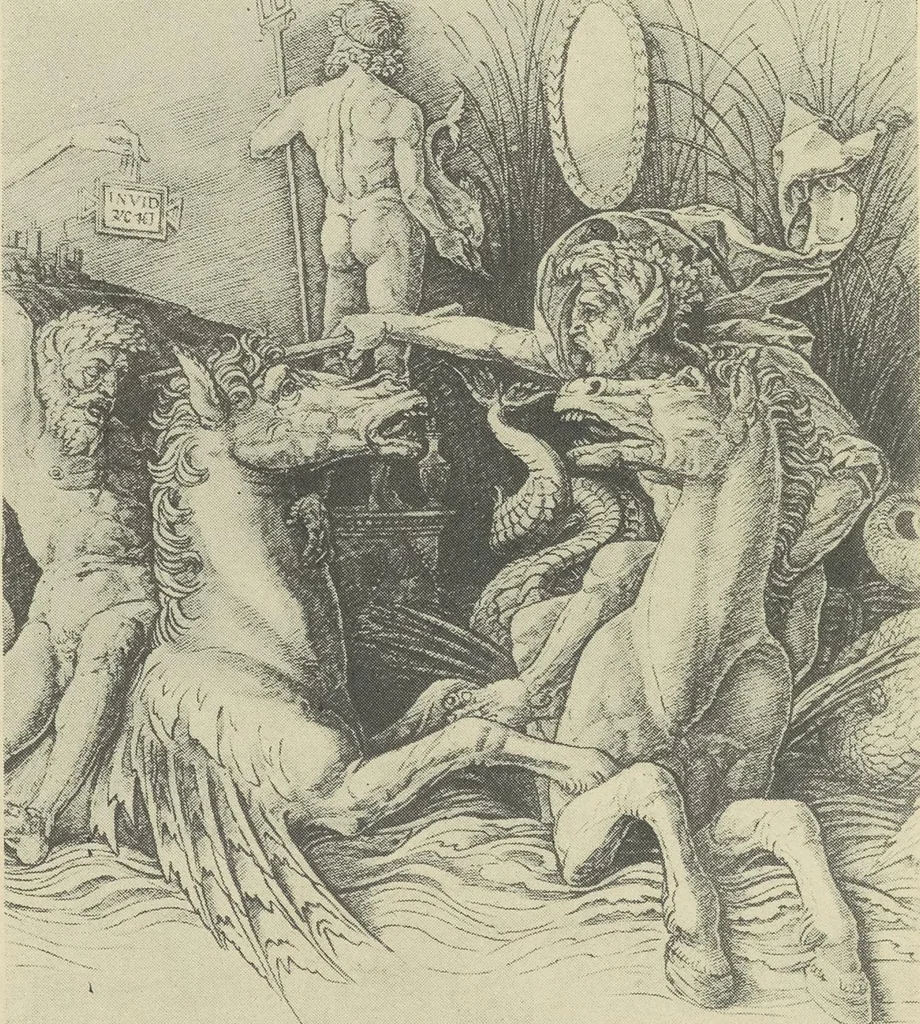 An illustration from From Holbein to Whistler, notes on drawing and engraving, / by Alfred Mansfield Brooks., 1920, leaf 119