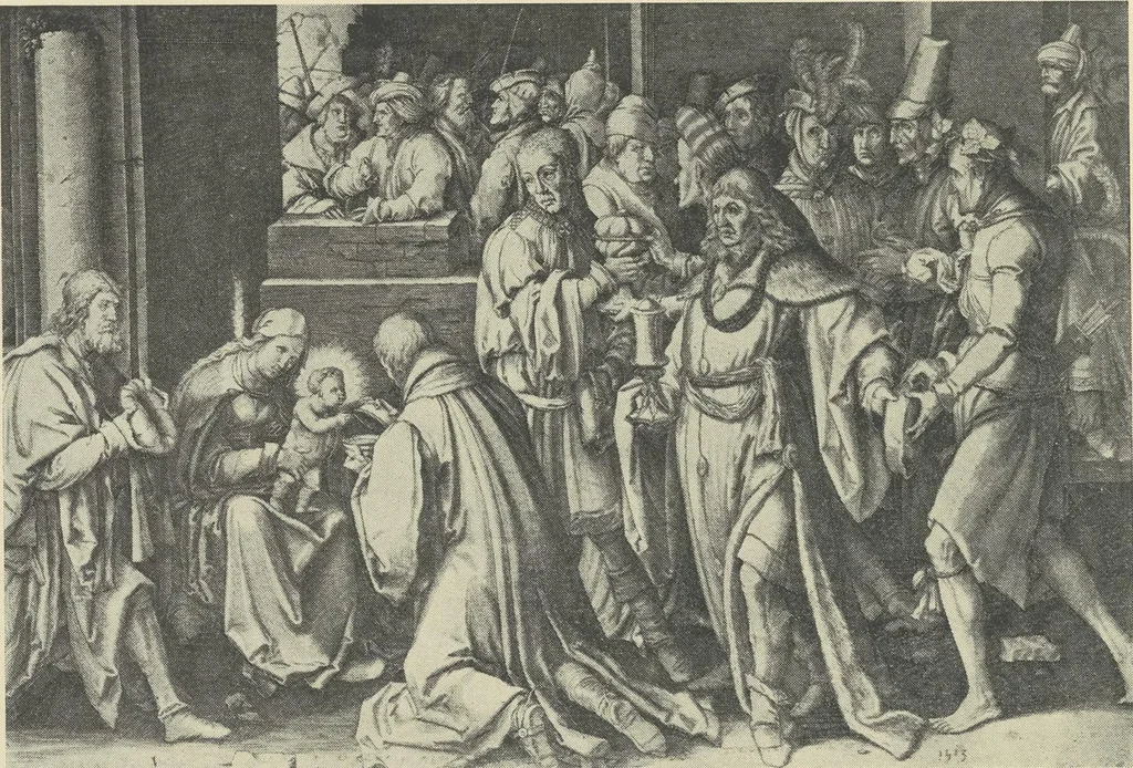 An illustration from From Holbein to Whistler, notes on drawing and engraving, / by Alfred Mansfield Brooks., 1920, leaf 123