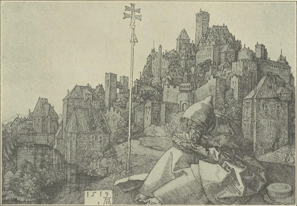 An illustration from From Holbein to Whistler, notes on drawing and engraving, / by Alfred Mansfield Brooks., 1920, leaf 132