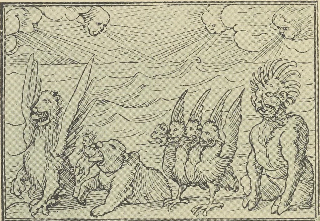 An illustration from From Holbein to Whistler, notes on drawing and engraving, / by Alfred Mansfield Brooks., 1920, leaf 141