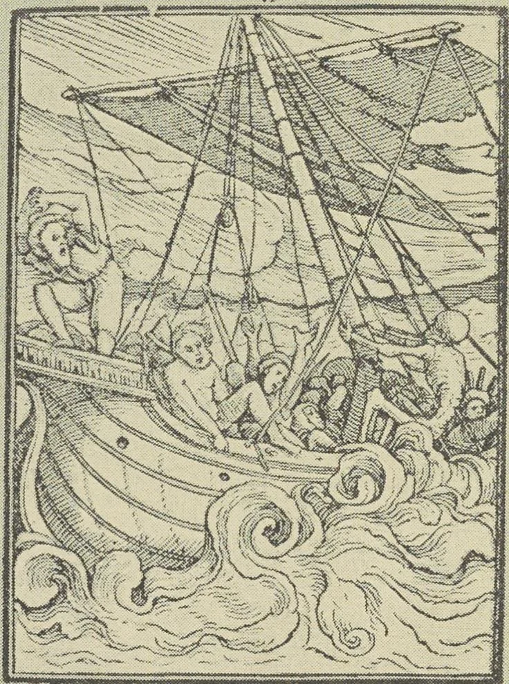 An illustration from From Holbein to Whistler, notes on drawing and engraving, / by Alfred Mansfield Brooks., 1920, leaf 143