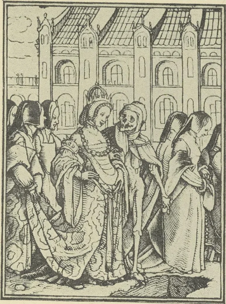An illustration from From Holbein to Whistler, notes on drawing and engraving, / by Alfred Mansfield Brooks., 1920, leaf 144