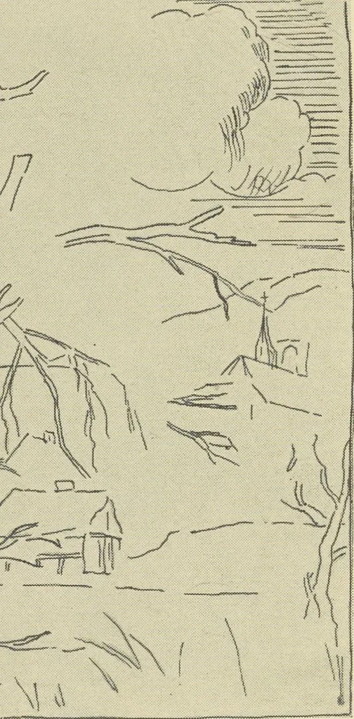 An illustration from From Holbein to Whistler, notes on drawing and engraving, / by Alfred Mansfield Brooks., 1920, leaf 167