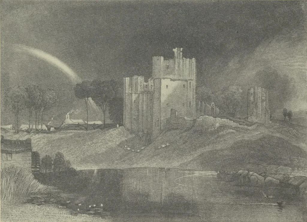 An illustration from From Holbein to Whistler, notes on drawing and engraving, / by Alfred Mansfield Brooks., 1920, leaf 182