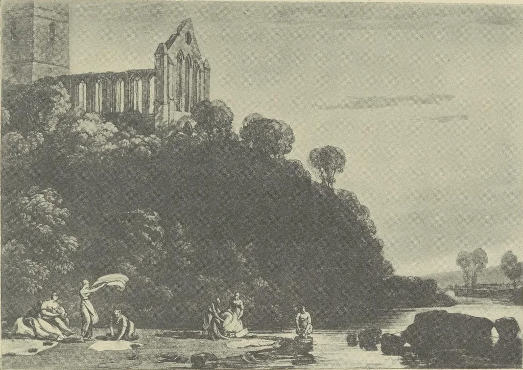 An illustration from From Holbein to Whistler, notes on drawing and engraving, / by Alfred Mansfield Brooks., 1920, leaf 198
