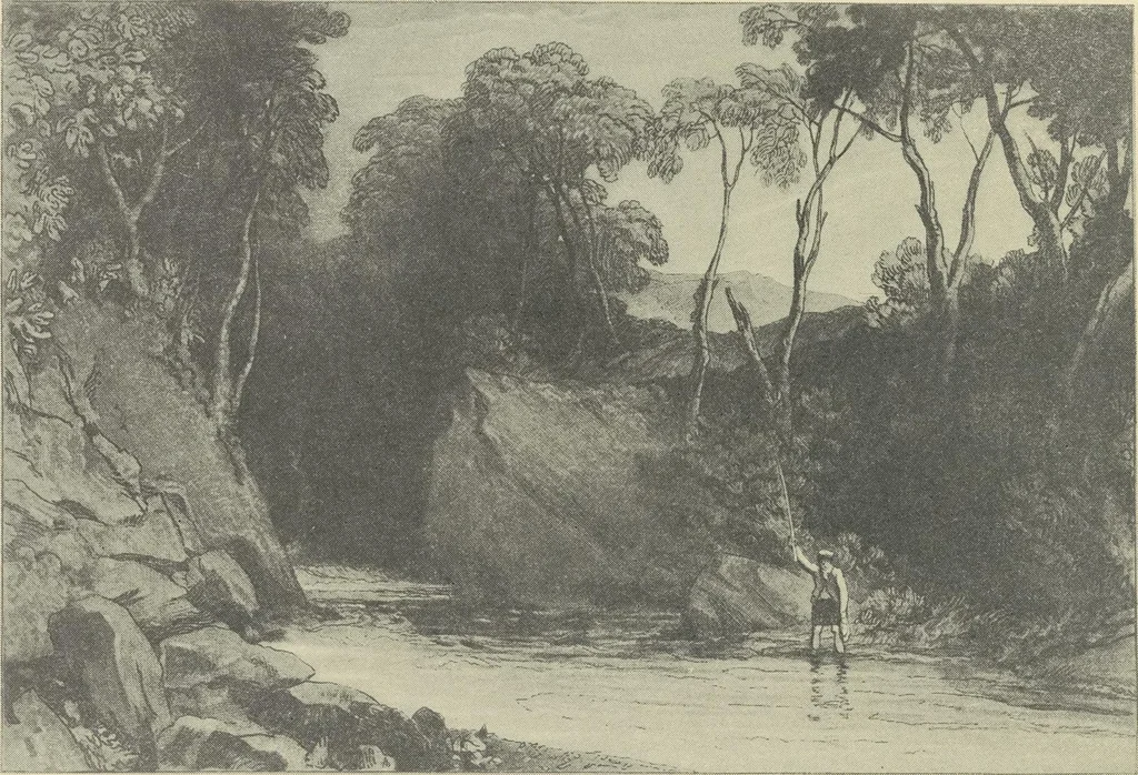 An illustration from From Holbein to Whistler, notes on drawing and engraving, / by Alfred Mansfield Brooks., 1920, leaf 201