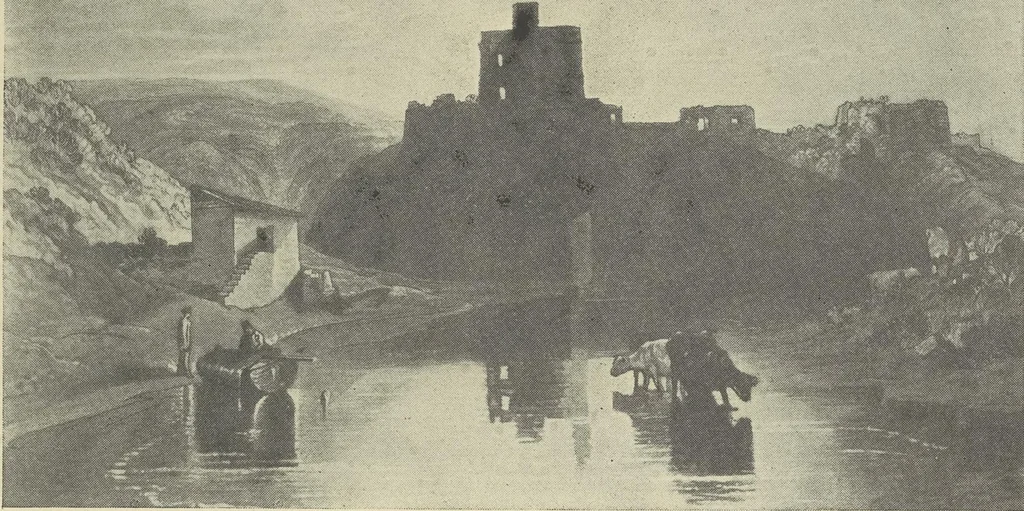 An illustration from From Holbein to Whistler, notes on drawing and engraving, / by Alfred Mansfield Brooks., 1920, leaf 202