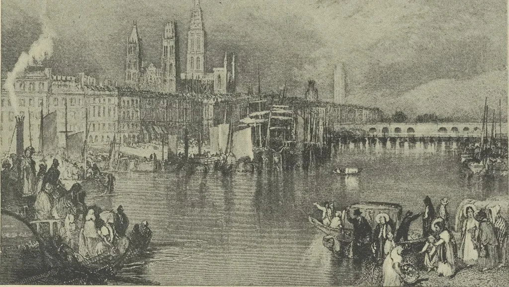 An illustration from From Holbein to Whistler, notes on drawing and engraving, / by Alfred Mansfield Brooks., 1920, leaf 206