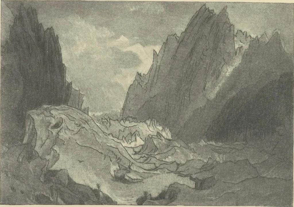 An illustration from From Holbein to Whistler, notes on drawing and engraving, / by Alfred Mansfield Brooks., 1920, leaf 47