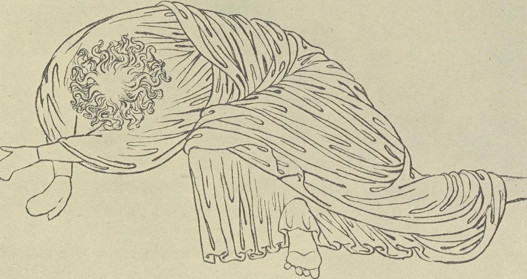 An illustration from From Holbein to Whistler, notes on drawing and engraving, / by Alfred Mansfield Brooks., 1920, leaf 84