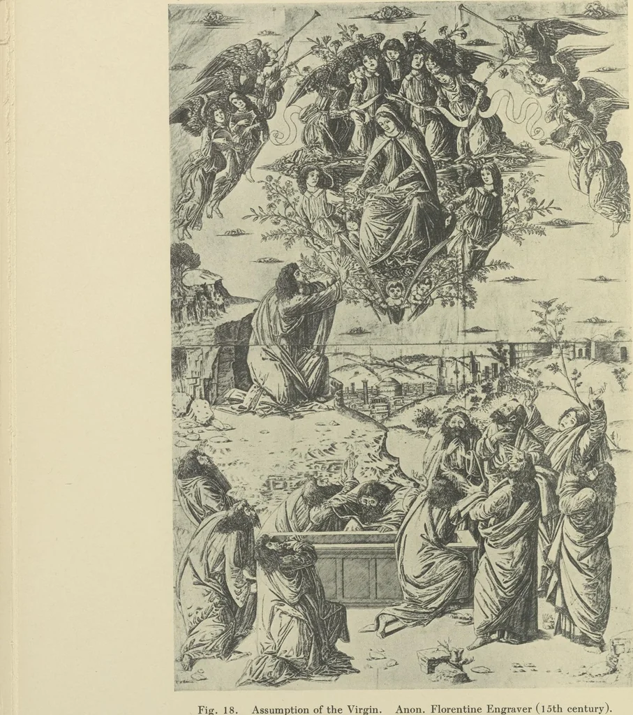 An illustration from From Holbein to Whistler, notes on drawing and engraving, / by Alfred Mansfield Brooks., 1920, leaf 87