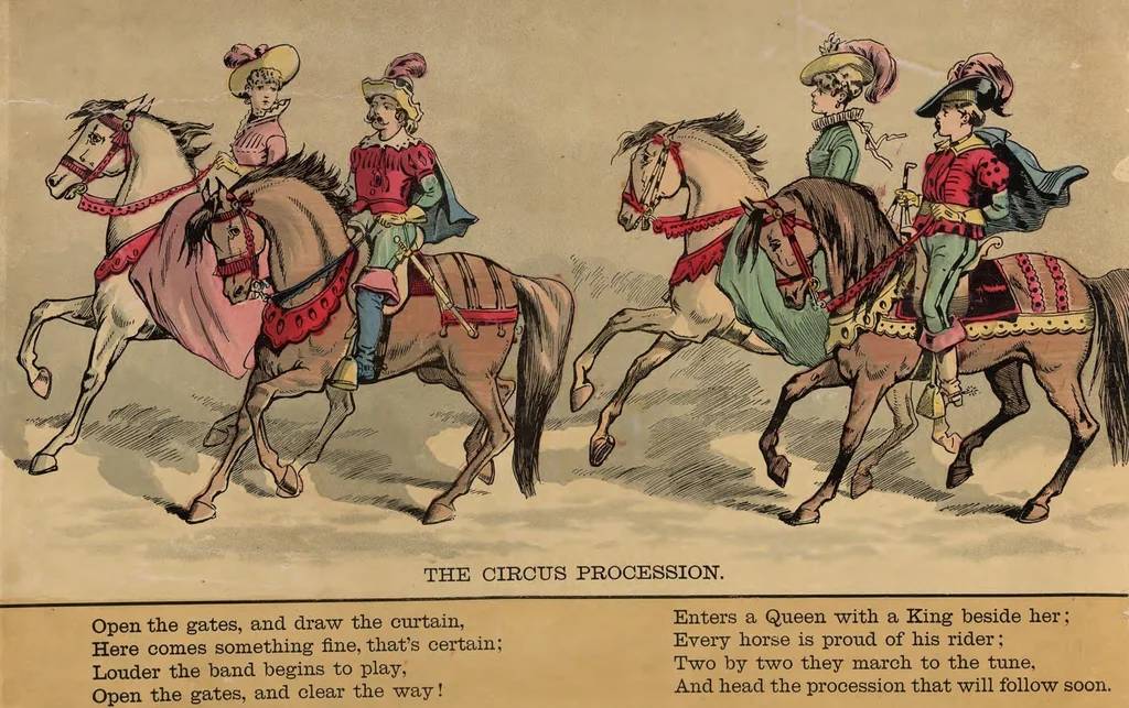 An illustration from The Circus procession, 1888, leaf 2