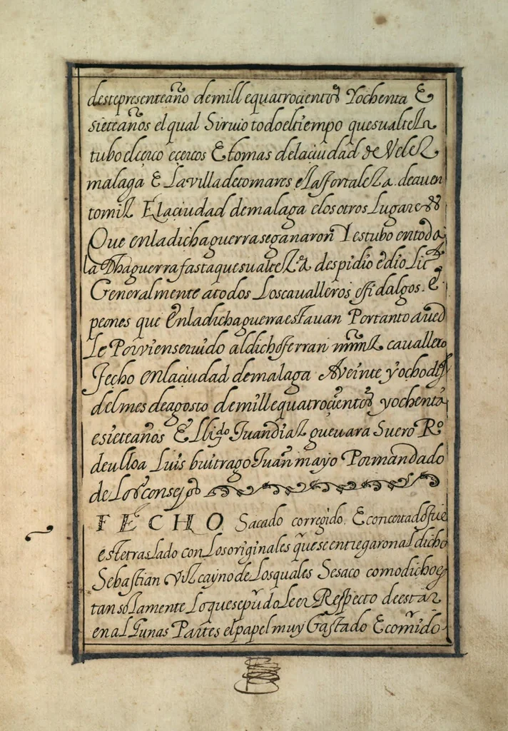 An illustration from [Carta confirmatoria de hidalguía], 1600, leaf 23