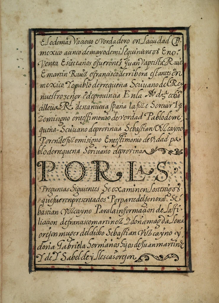 An illustration from [Carta confirmatoria de hidalguía], 1600, leaf 24