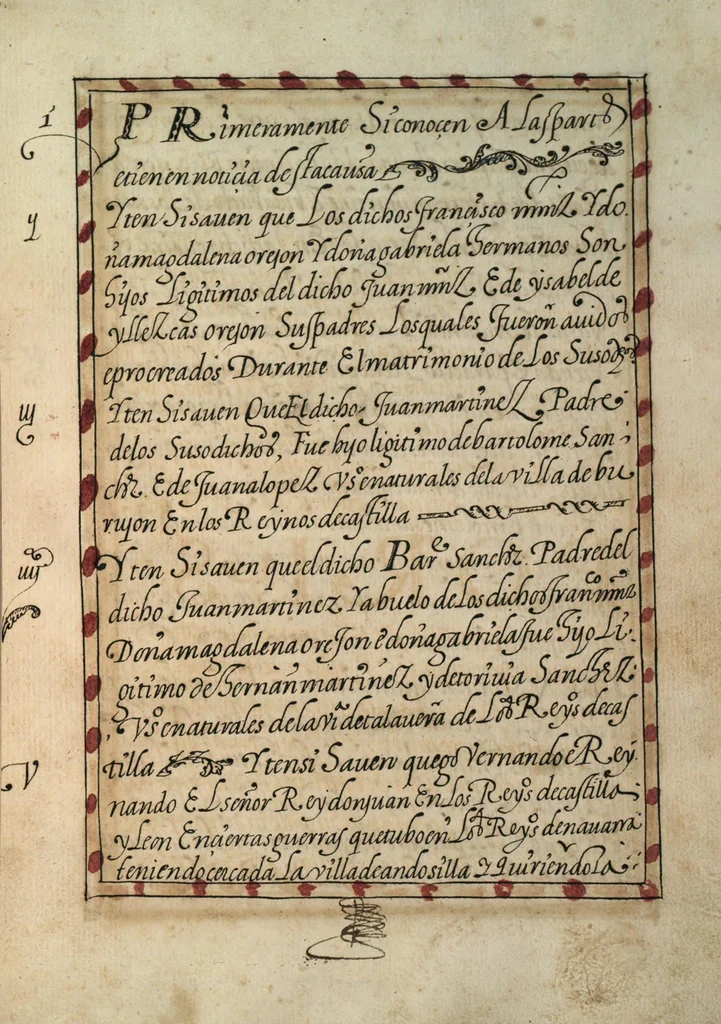 An illustration from [Carta confirmatoria de hidalguía], 1600, leaf 25