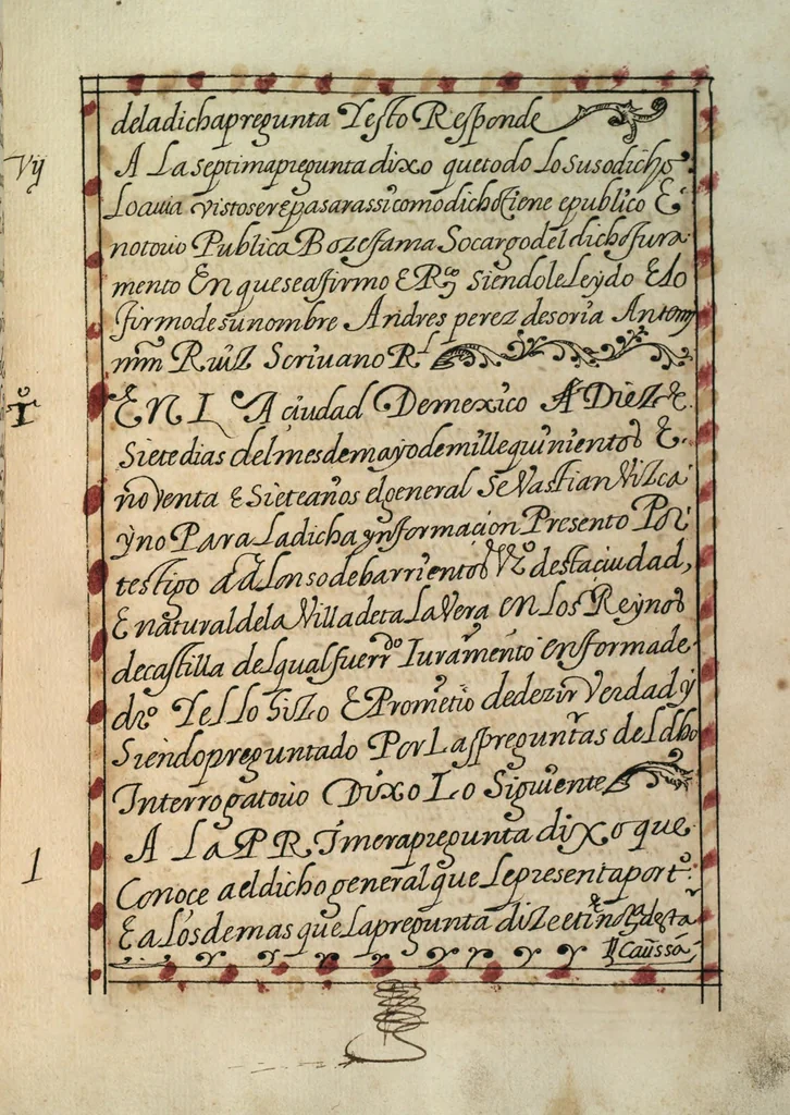 An illustration from [Carta confirmatoria de hidalguía], 1600, leaf 39