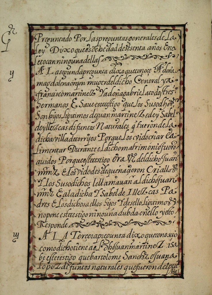 An illustration from [Carta confirmatoria de hidalguía], 1600, leaf 44