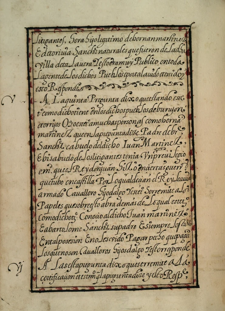 An illustration from [Carta confirmatoria de hidalguía], 1600, leaf 46