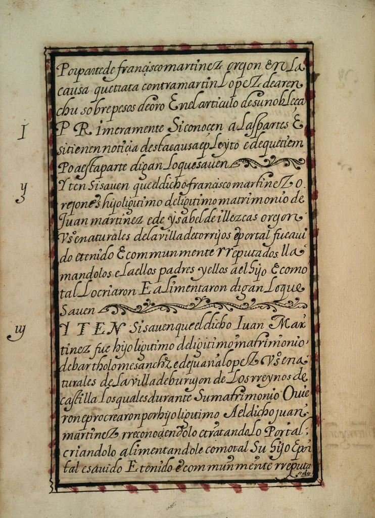 An illustration from [Carta confirmatoria de hidalguía], 1600, leaf 48
