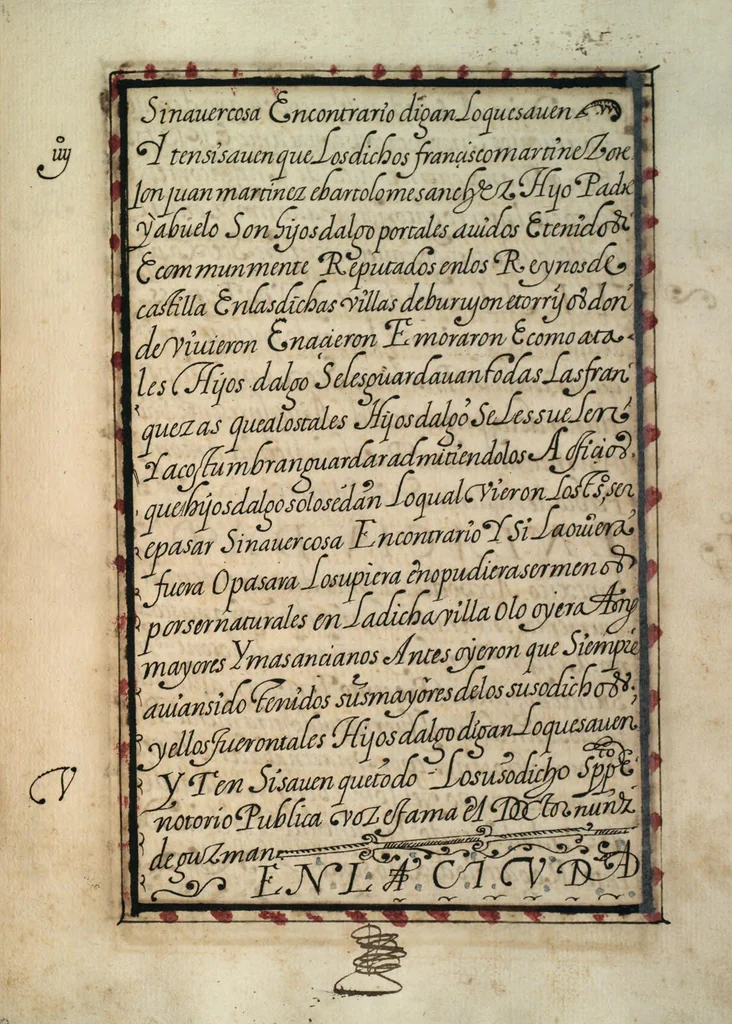 An illustration from [Carta confirmatoria de hidalguía], 1600, leaf 49