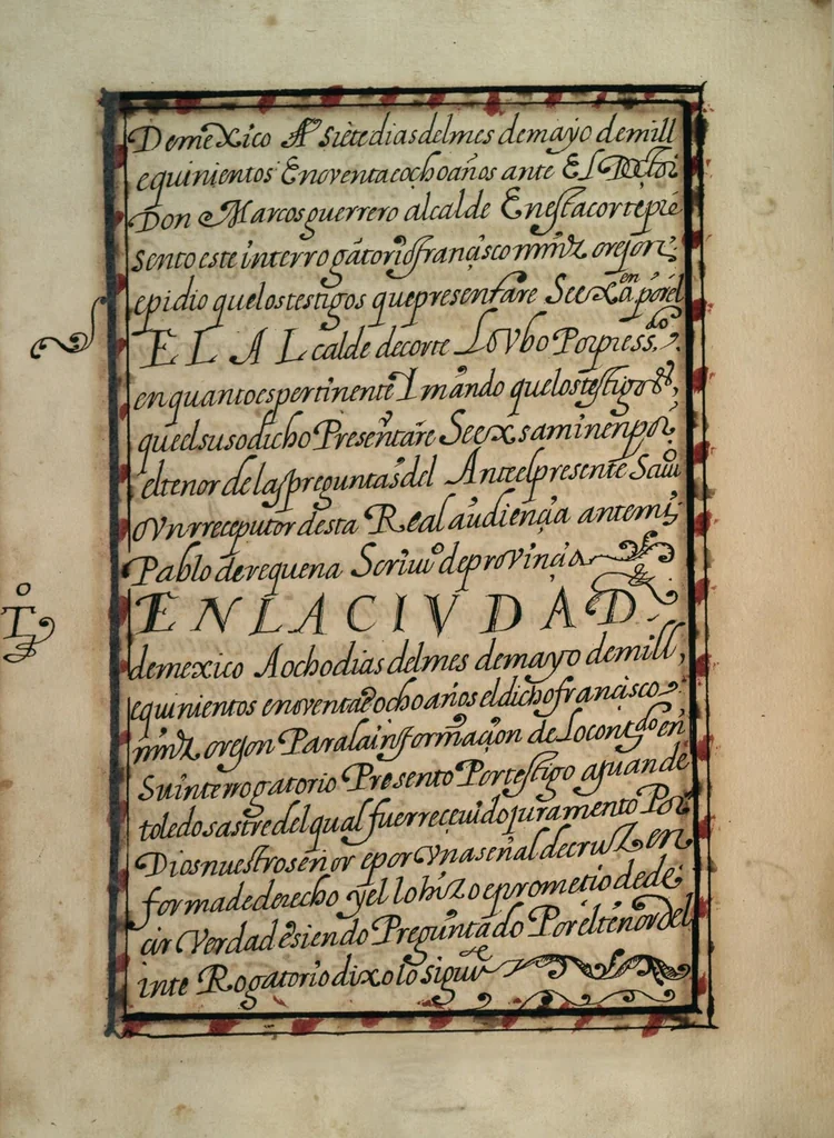 An illustration from [Carta confirmatoria de hidalguía], 1600, leaf 50