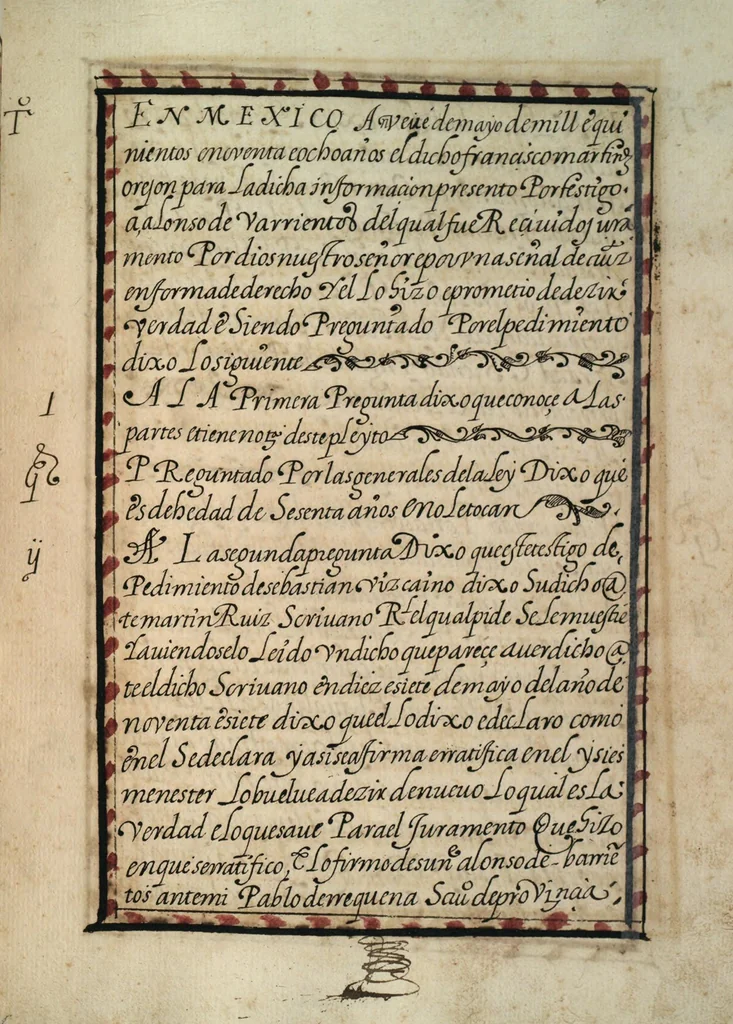 An illustration from [Carta confirmatoria de hidalguía], 1600, leaf 53
