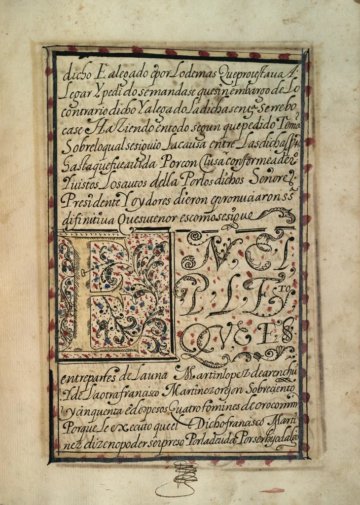 An illustration from [Carta confirmatoria de hidalguía], 1600, leaf 59