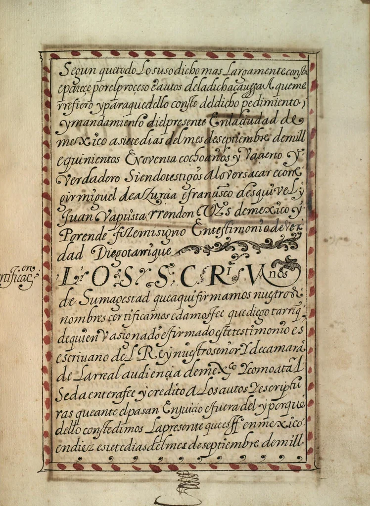 An illustration from [Carta confirmatoria de hidalguía], 1600, leaf 63