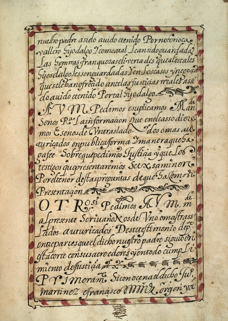 An illustration from [Carta confirmatoria de hidalguía], 1600, leaf 65