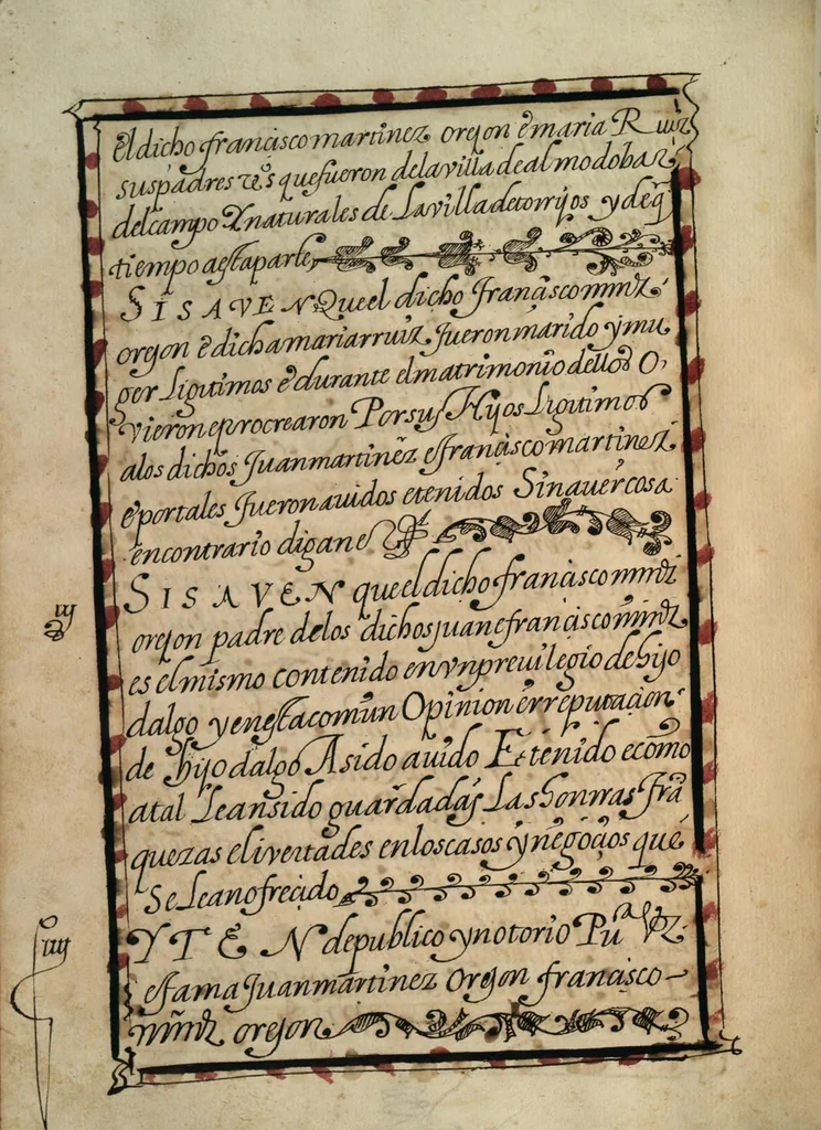 An illustration from [Carta confirmatoria de hidalguía], 1600, leaf 66