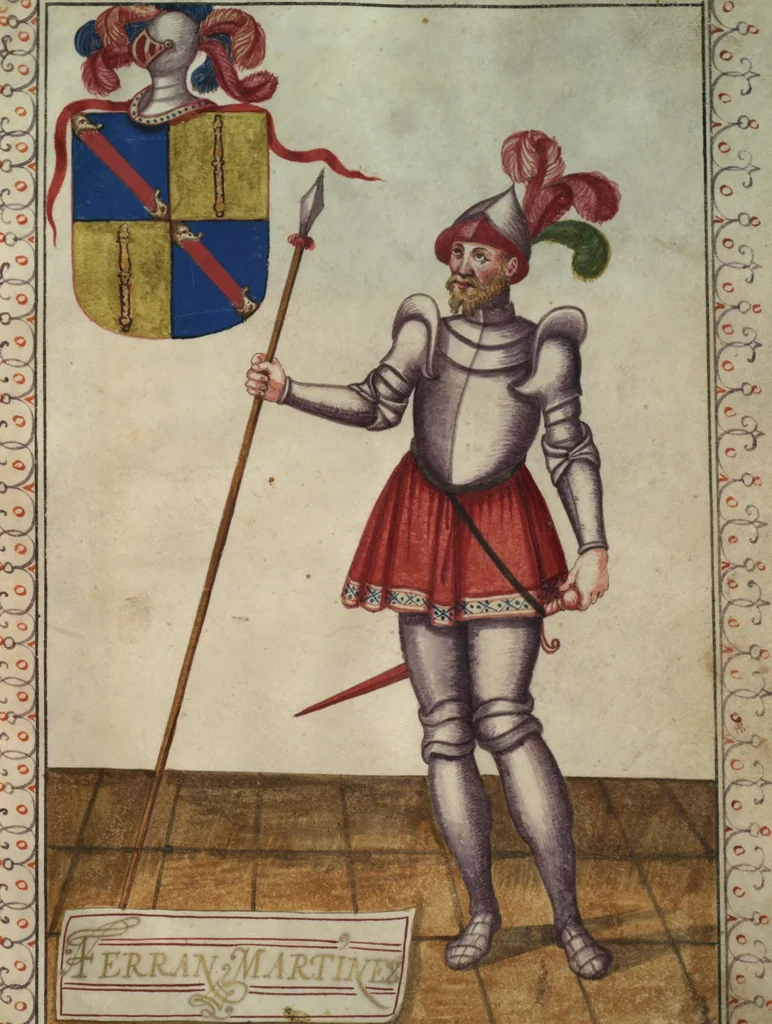 An illustration from [Carta confirmatoria de hidalguía], 1600, leaf 7