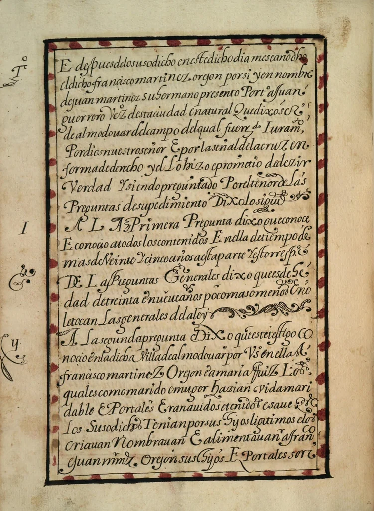 An illustration from [Carta confirmatoria de hidalguía], 1600, leaf 70