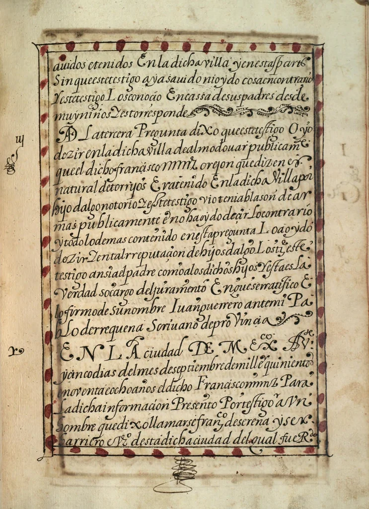 An illustration from [Carta confirmatoria de hidalguía], 1600, leaf 71