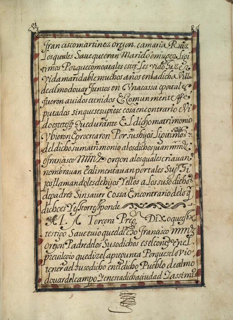 An illustration from [Carta confirmatoria de hidalguía], 1600, leaf 75