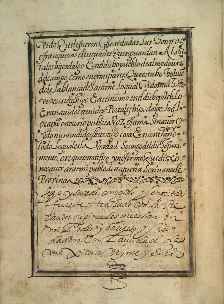 An illustration from [Carta confirmatoria de hidalguía], 1600, leaf 76