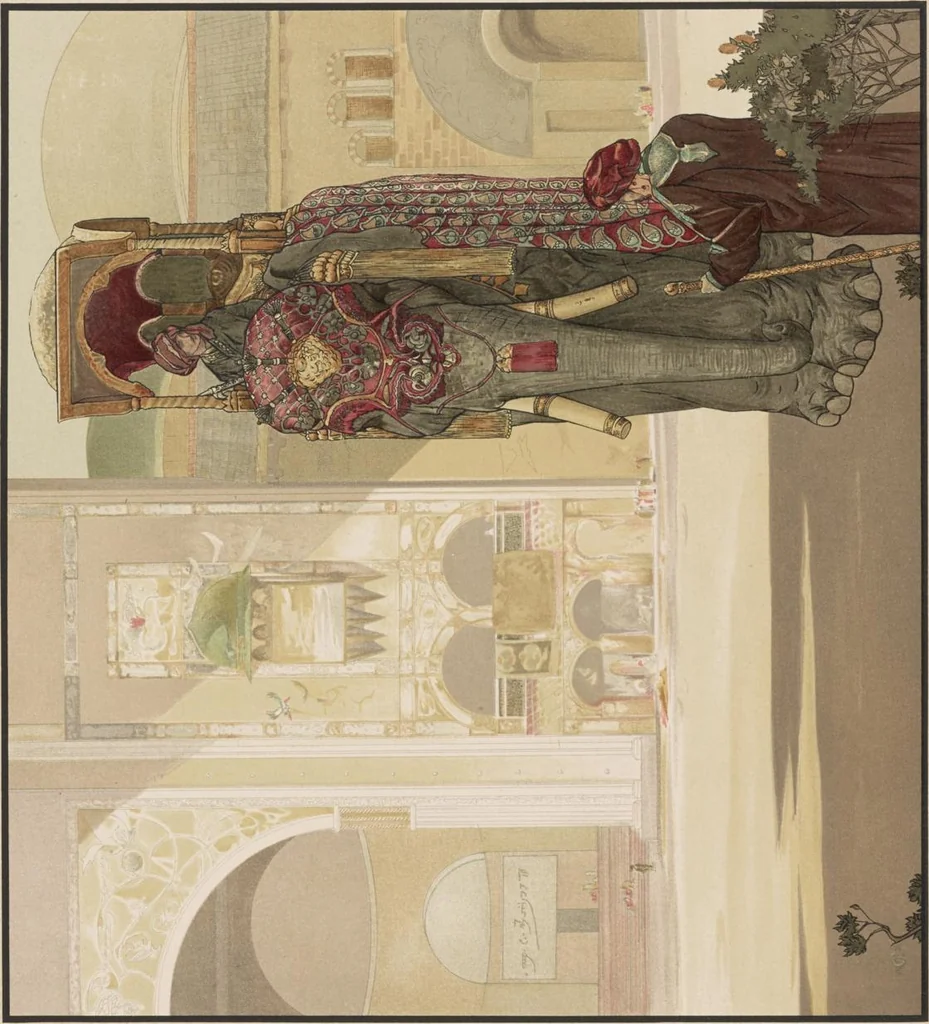 An illustration from Sixteen illustrations of subjects from Kipling's "Jungle book", 1903, leaf 32