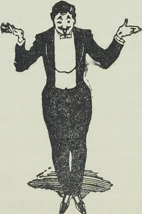An illustration from Bits of patter, 1915, leaf 64