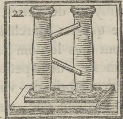 An illustration from Supplément a La magie blanche dévoilée : contenant l'explication de plusieurs tours nouveaux joués depuis peu à Londres, avec des éclaircissemens sur les artifices des joueurs de profession : les cadrans sympathiques, le mouvement perpétuel, les chevaux savans, les poupées parlantes, les automates dansants, les ventriloques, les sabots élastiques, &c., &c, 1785, leaf 185
