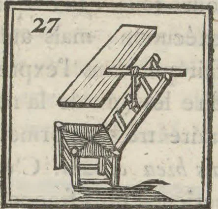 An illustration from Supplément a La magie blanche dévoilée : contenant l'explication de plusieurs tours nouveaux joués depuis peu à Londres, avec des éclaircissemens sur les artifices des joueurs de profession : les cadrans sympathiques, le mouvement perpétuel, les chevaux savans, les poupées parlantes, les automates dansants, les ventriloques, les sabots élastiques, &c., &c, 1785, leaf 283