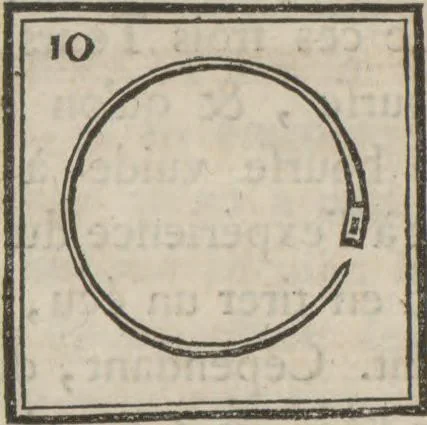 An illustration from Supplément a La magie blanche dévoilée : contenant l'explication de plusieurs tours nouveaux joués depuis peu à Londres, avec des éclaircissemens sur les artifices des joueurs de profession : les cadrans sympathiques, le mouvement perpétuel, les chevaux savans, les poupées parlantes, les automates dansants, les ventriloques, les sabots élastiques, &c., &c, 1785, leaf 56